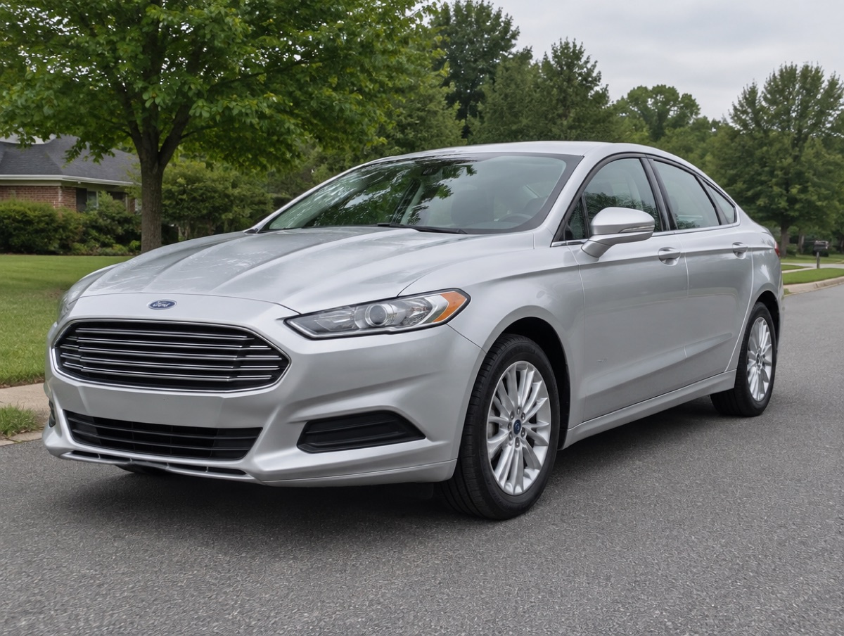 Fuel-efficient Ford Fusion for J&S Car Rental rideshare rental